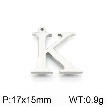 Simple Style Commute Letter Stainless Steel Charms Jewelry Accessories