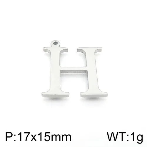 Simple Style Commute Letter Stainless Steel Charms Jewelry Accessories