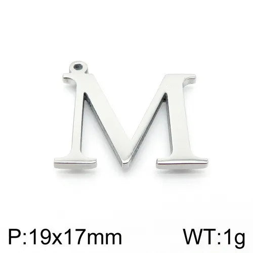 Simple Style Commute Letter Stainless Steel Charms Jewelry Accessories