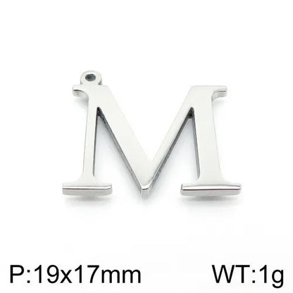 Simple Style Commute Letter Stainless Steel Charms Jewelry Accessories