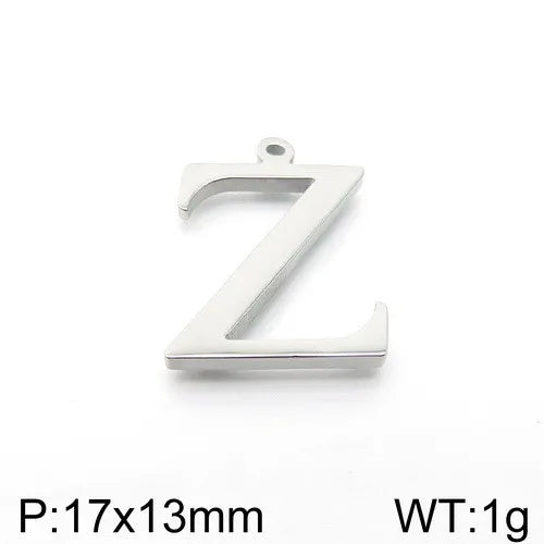 Simple Style Commute Letter Stainless Steel Charms Jewelry Accessories