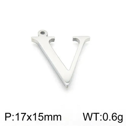 Simple Style Commute Letter Stainless Steel Charms Jewelry Accessories