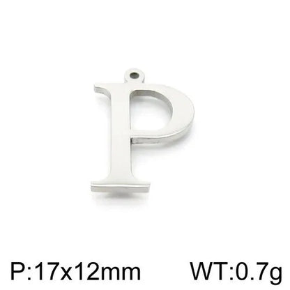 Simple Style Commute Letter Stainless Steel Charms Jewelry Accessories