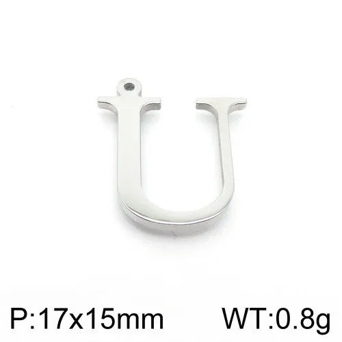 Simple Style Commute Letter Stainless Steel Charms Jewelry Accessories