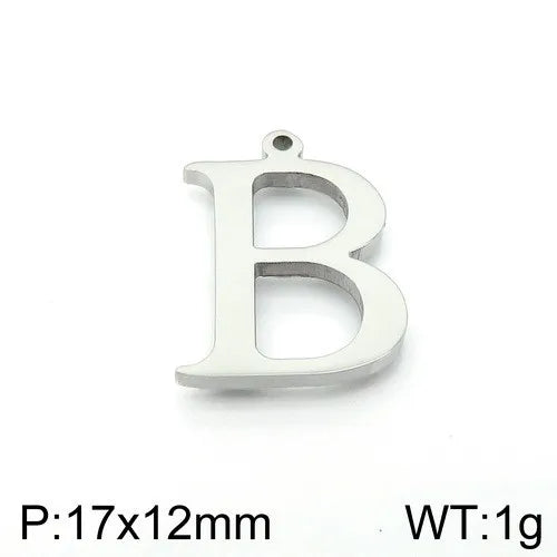 Simple Style Commute Letter Stainless Steel Charms Jewelry Accessories