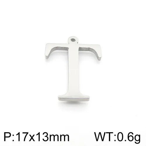 Simple Style Commute Letter Stainless Steel Charms Jewelry Accessories