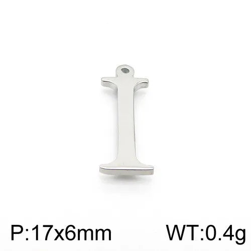 Simple Style Commute Letter Stainless Steel Charms Jewelry Accessories