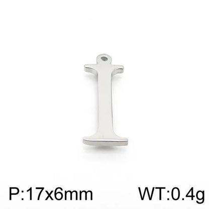 Simple Style Commute Letter Stainless Steel Charms Jewelry Accessories