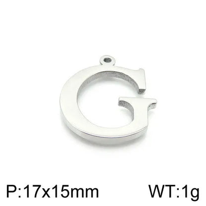 Simple Style Commute Letter Stainless Steel Charms Jewelry Accessories