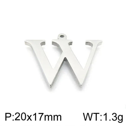 Simple Style Commute Letter Stainless Steel Charms Jewelry Accessories