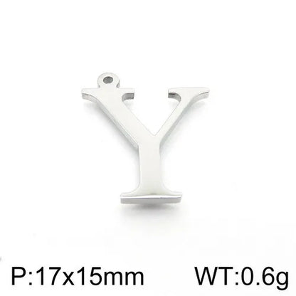 Simple Style Commute Letter Stainless Steel Charms Jewelry Accessories