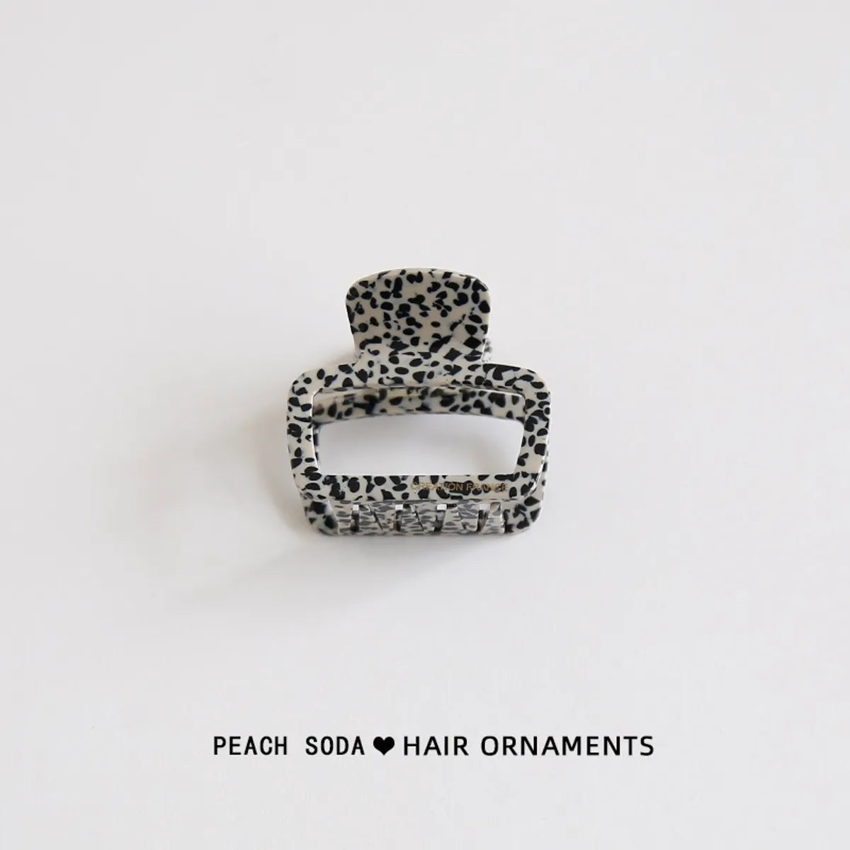 Simple Style Commute Marble Solid Color Leopard Acetic Acid Sheets Hollow Out Hair Claws