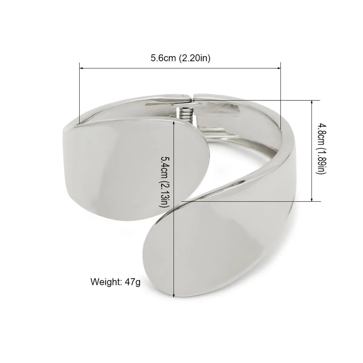 Simple Style Commute Solid Color Alloy Plating Gold Plated Women's Bangle