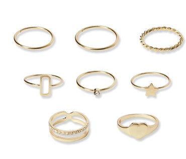 Simple Style Commute Solid Color Alloy Wholesale Rings