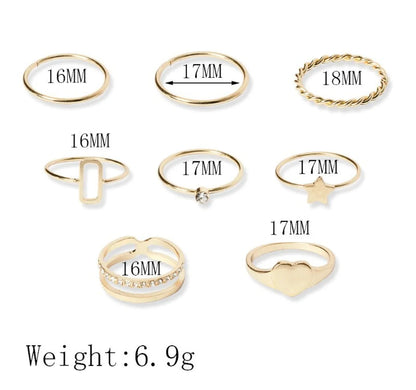 Simple Style Commute Solid Color Alloy Wholesale Rings