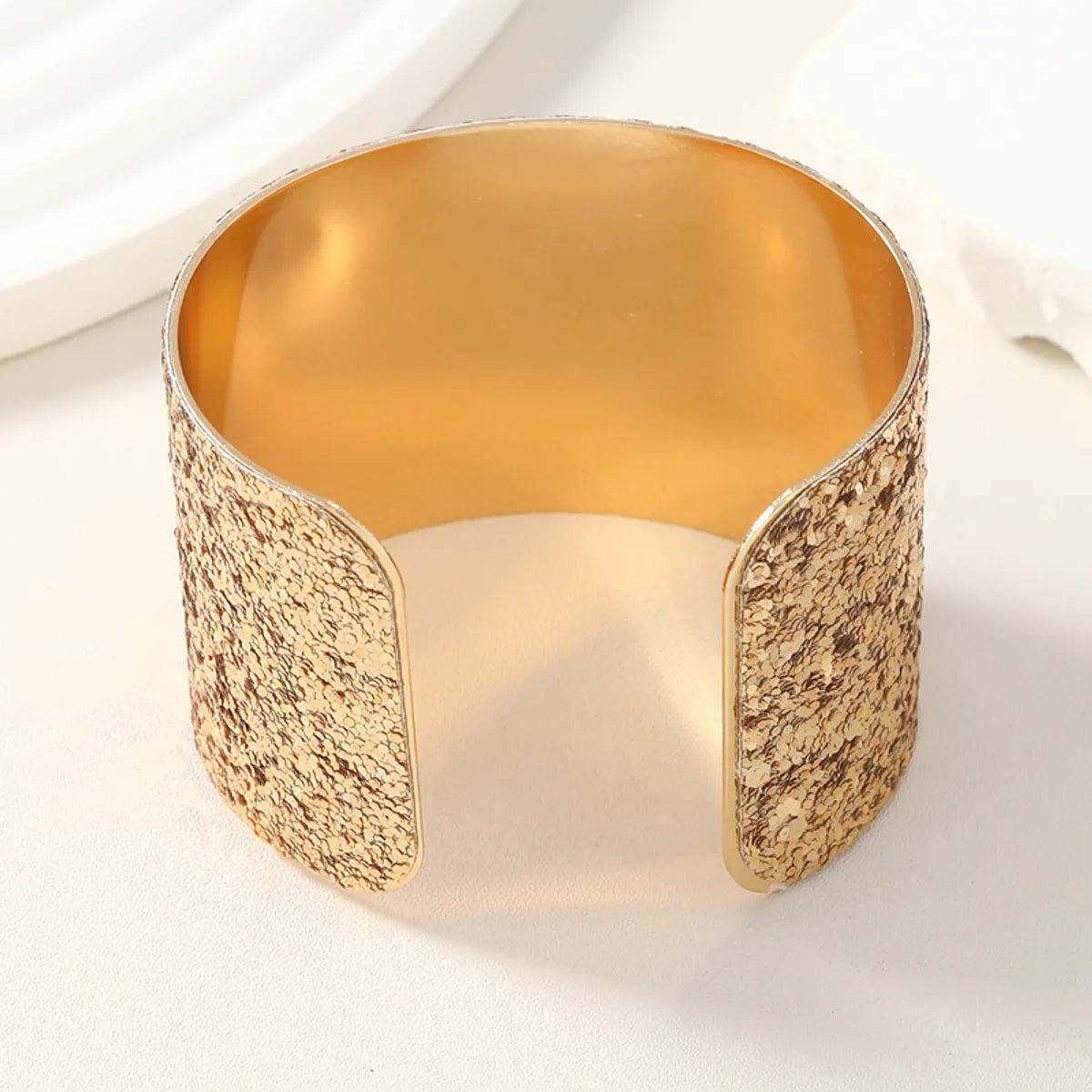 Simple Style Commute Solid Color Alloy Women's Bangle