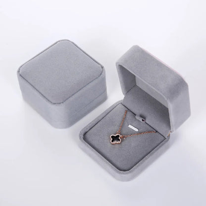 Simple Style Commute Solid Color Cloth Jewelry Boxes