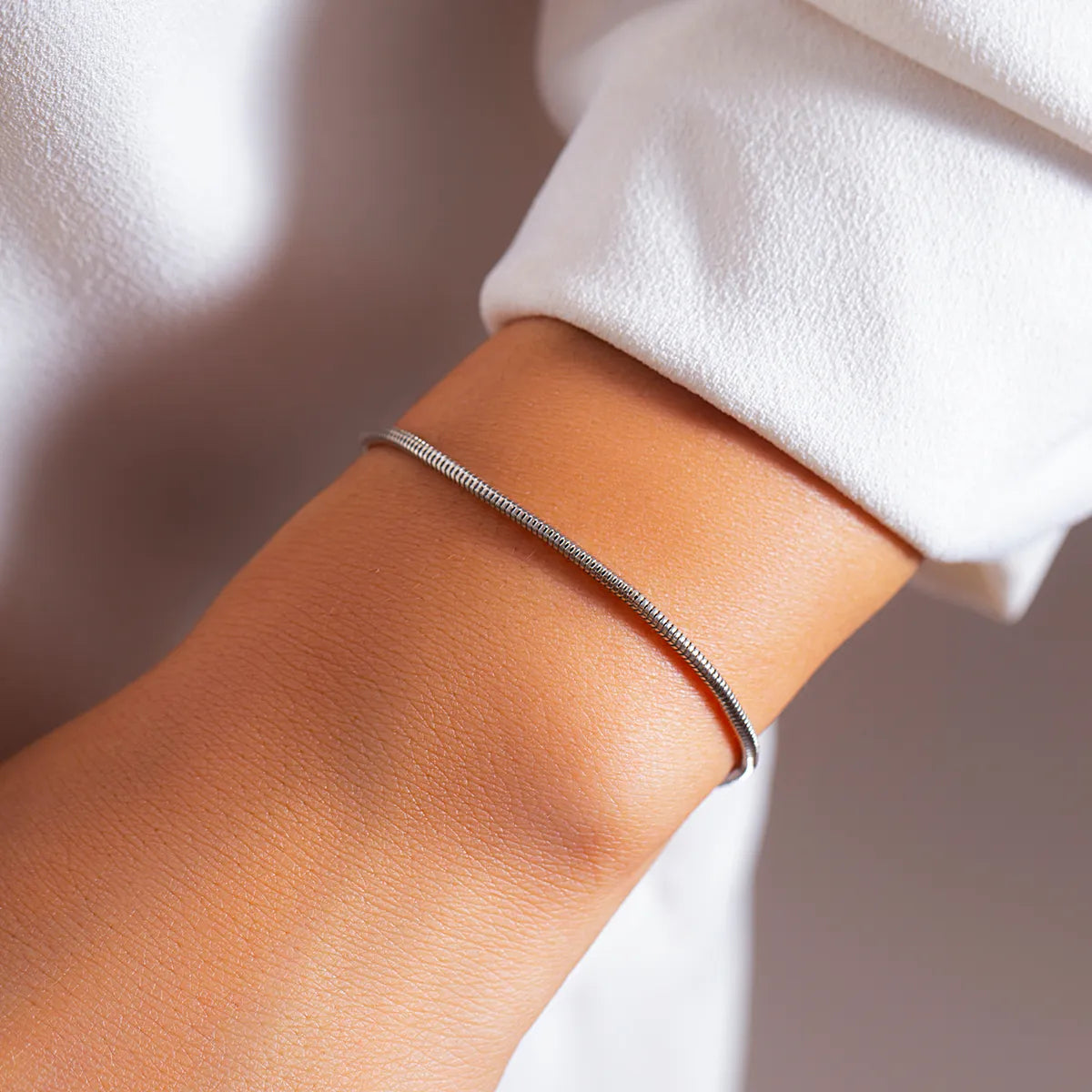 Simple Style Commute Solid Color Copper Bracelets