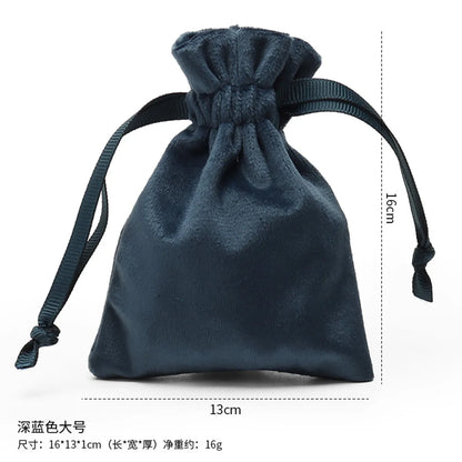 Simple Style Commute Solid Color Flannel Jewelry Packaging Bags