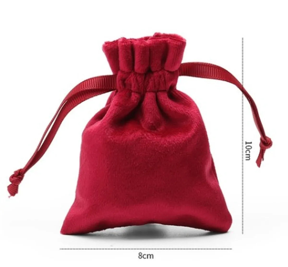 Simple Style Commute Solid Color Flannel Jewelry Packaging Bags