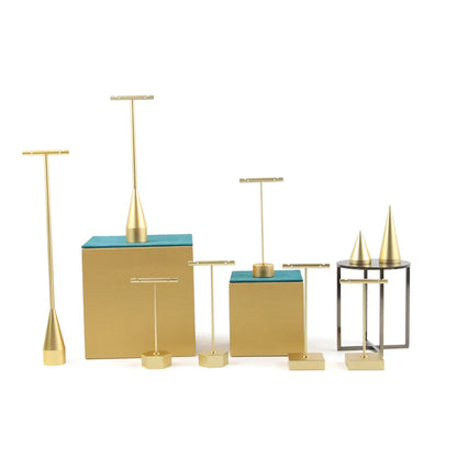 Simple Style Solid Color Metal Jewelry Rack