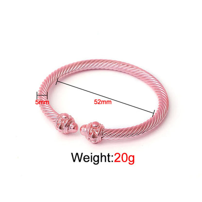 Simple Style Commute Solid Color Metal Plating Gold Plated Women's Bangle