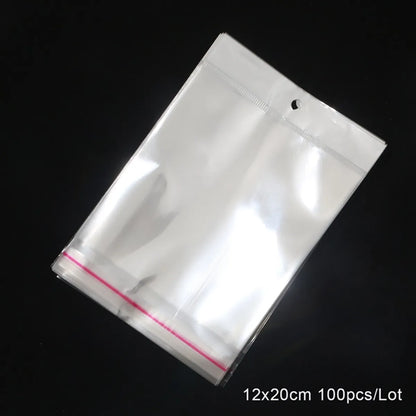 Simple Style Commute Solid Color Plastic Jewelry Packaging Bags