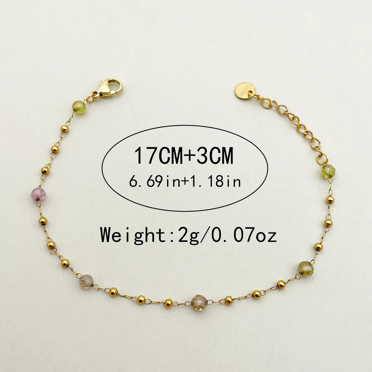 Simple Style Commute Solid Color Stainless Steel Plating Gold Plated Bracelets