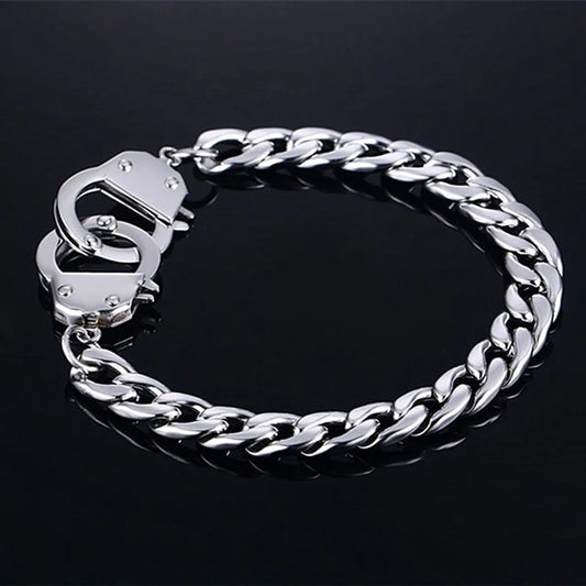 Simple Style Commute Solid Color Stainless Steel Polishing Chain Men'S Bracelets