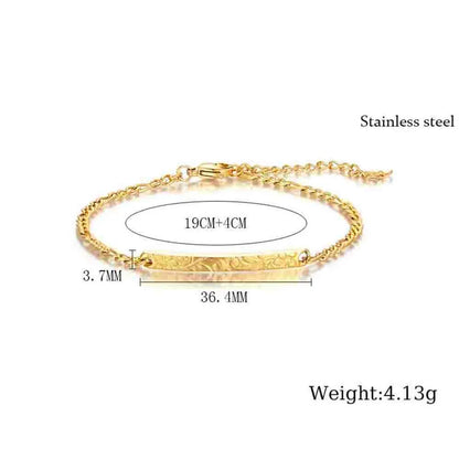 Simple Style Commute Solid Color Titanium Steel Plating Gold Plated Bracelets