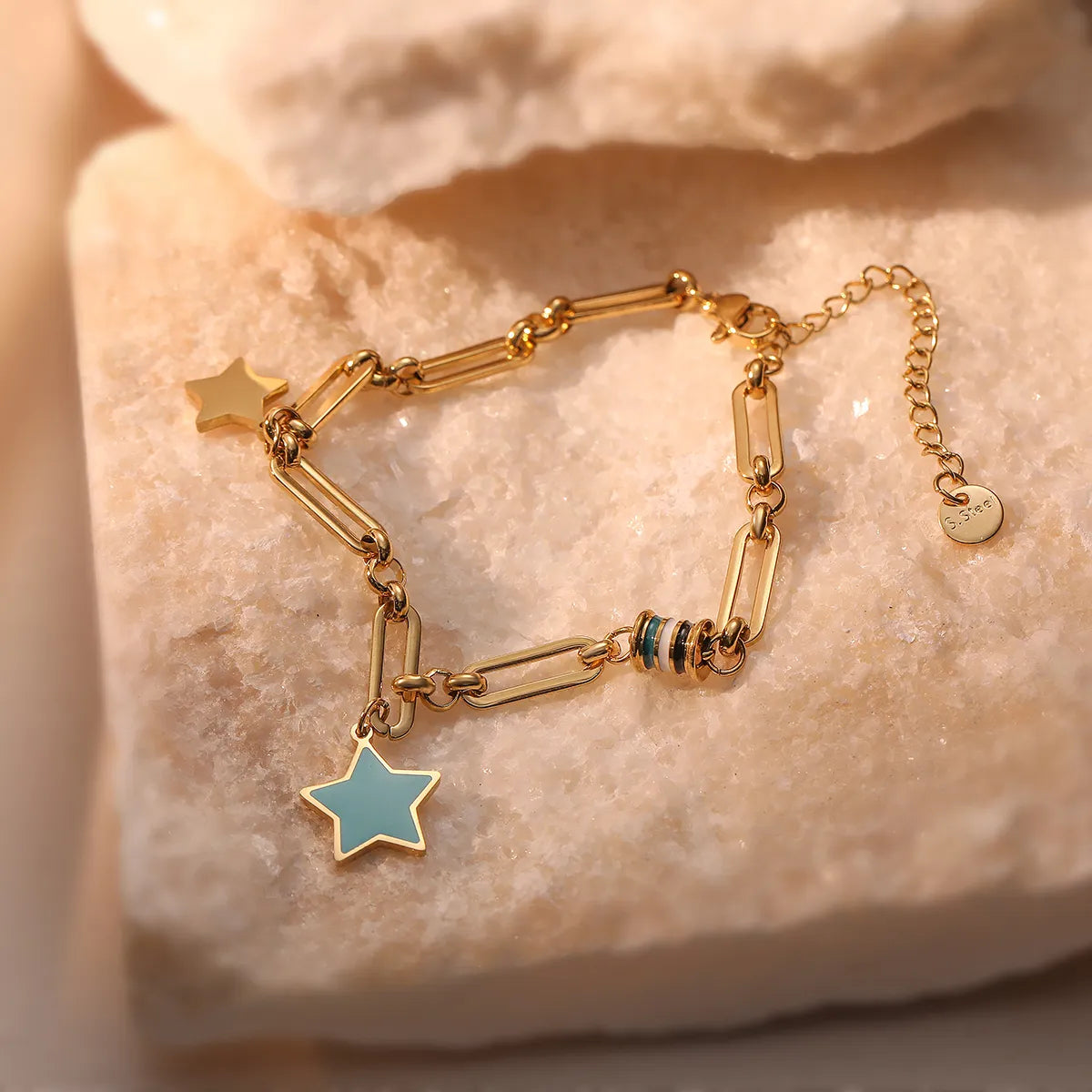 Simple Style Commute Star Copper Plating 18k Gold Plated Bracelets