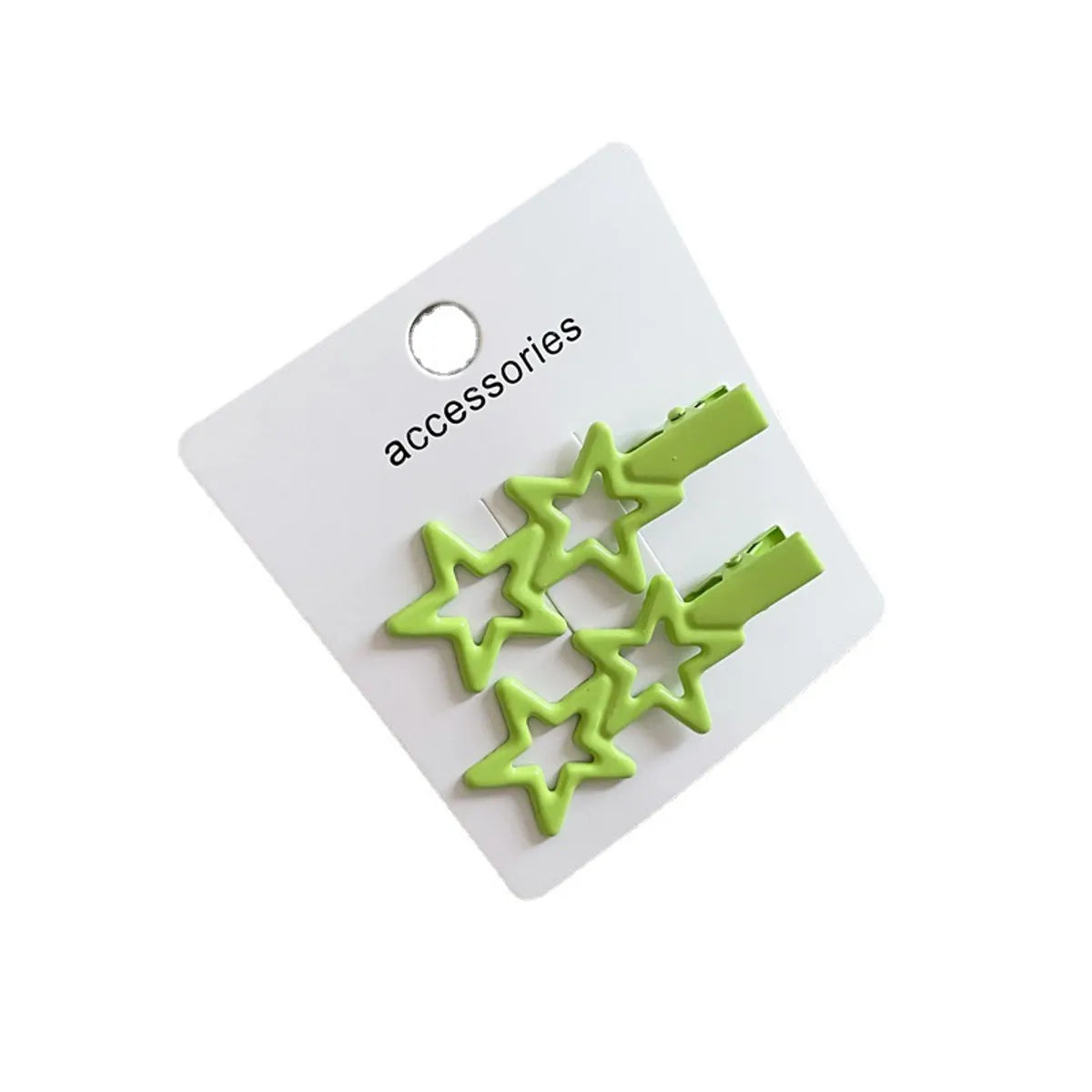 Simple Style Commute Star Metal Hollow Out Hair Clip