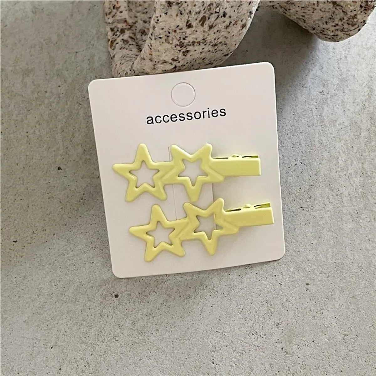 Simple Style Commute Star Metal Hollow Out Hair Clip