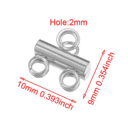 1 Piece Stainless Steel Geometric Polished Connector Simple Style Commute