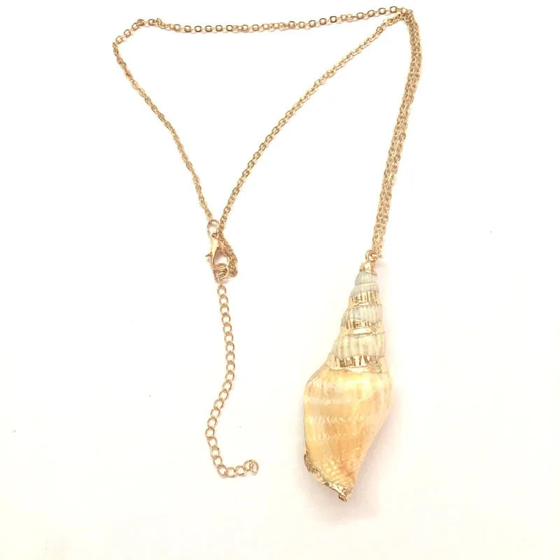 Simple Style Conch Alloy Shell Unisex Pendant Necklace