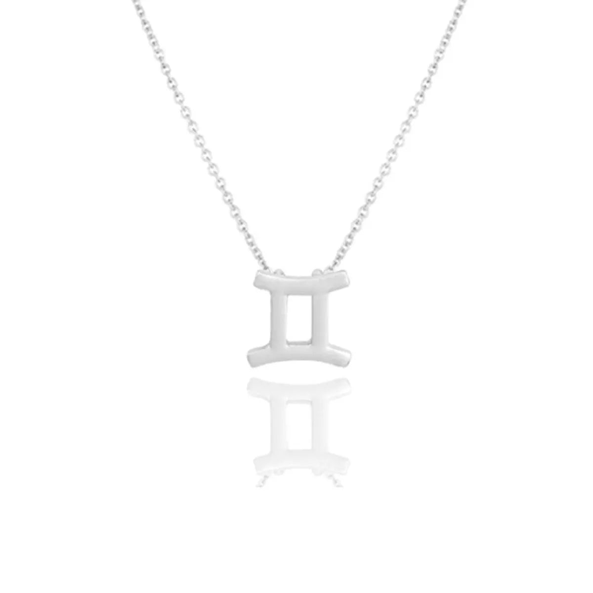 Simple Style Constellation Alloy Plating Women'S Pendant Necklace