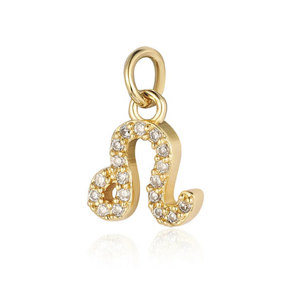 1 Piece Copper Zircon 18K Gold Plated Constellation