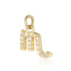 1 Piece Copper Zircon 18K Gold Plated Constellation