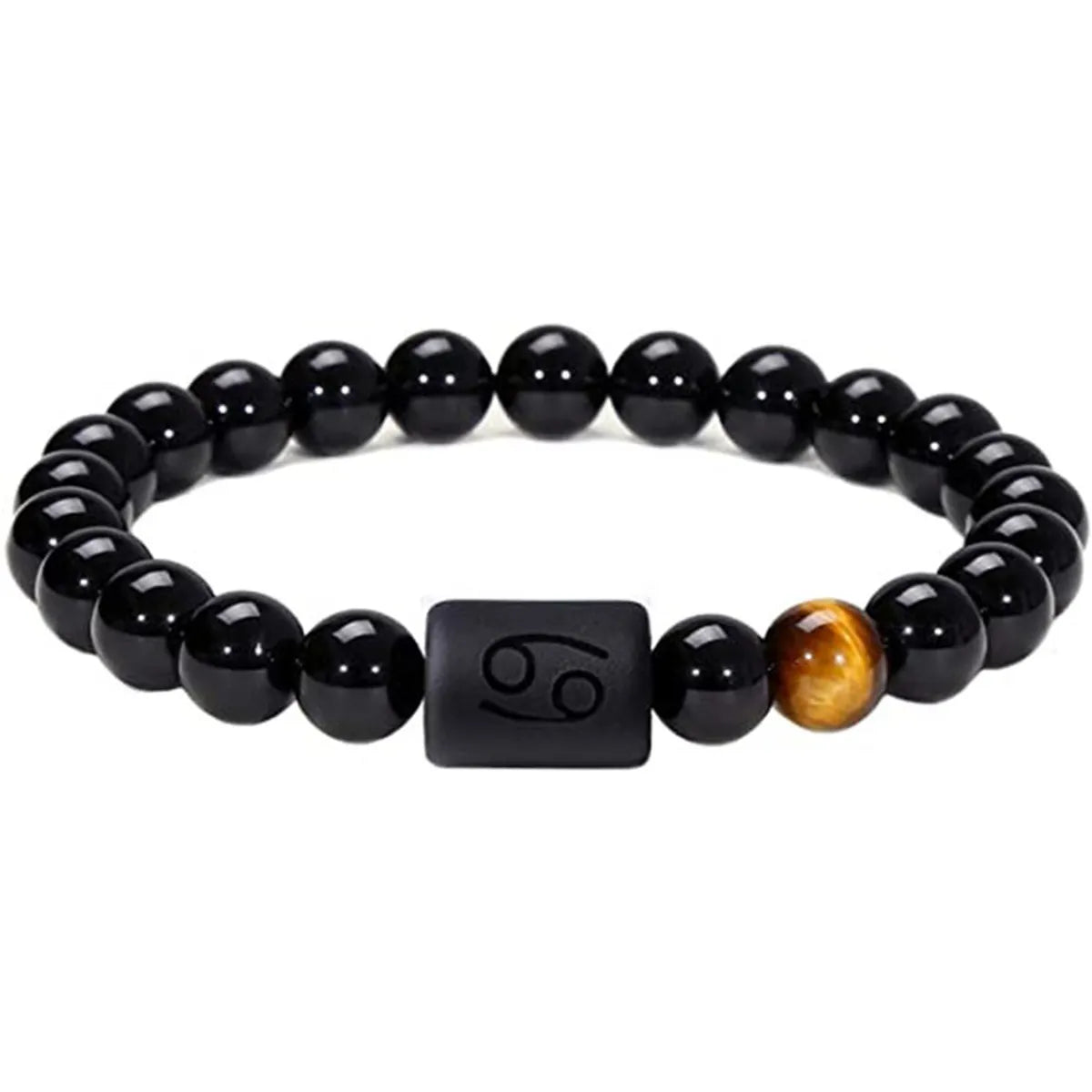 Simple Style Constellation Natural Stone Beaded Carving Bracelets