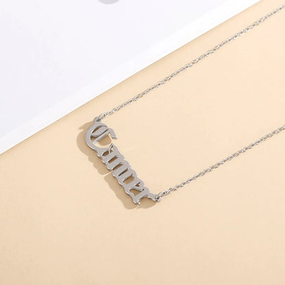 Simple Style Constellation Titanium Steel Plating Pendant Necklace