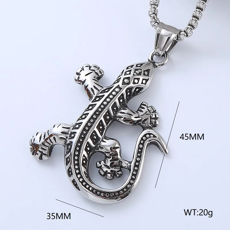 Simple Style Cool Style Snake Horse Dragon 304 Stainless Steel No Inlaid Men'S Pendant Necklace