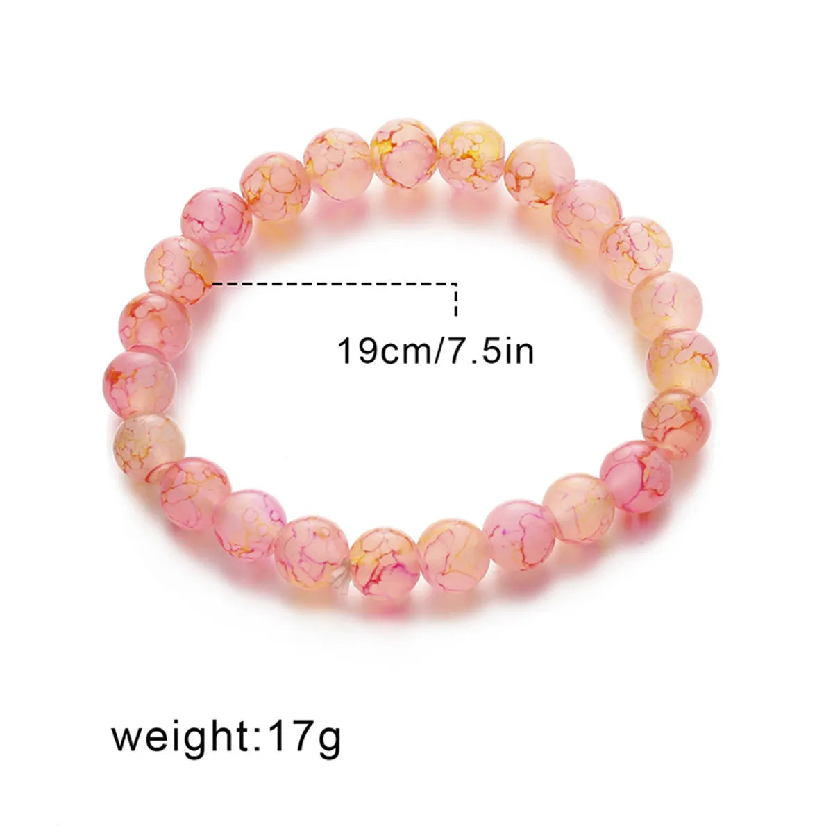 Simple Style Crack Glass Bead Glass Wholesale Bracelets