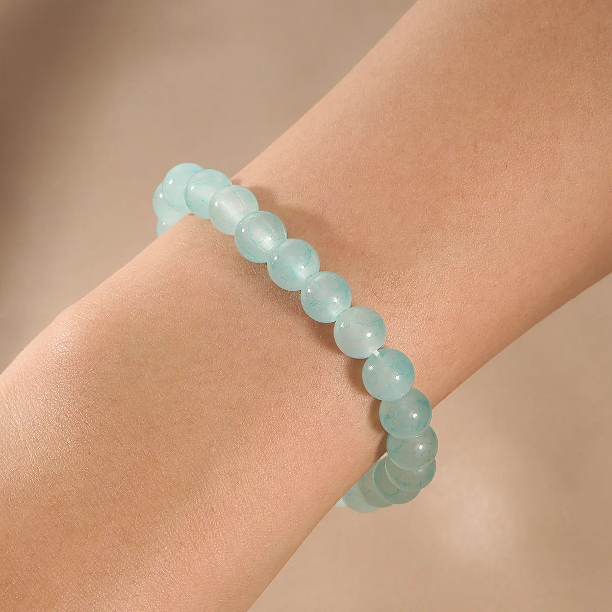 Simple Style Crack Glass Bead Glass Wholesale Bracelets