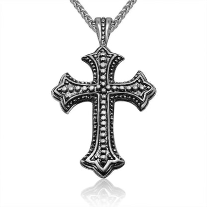 Simple Style Cross 304 Stainless Steel Men'S Pendant Necklace