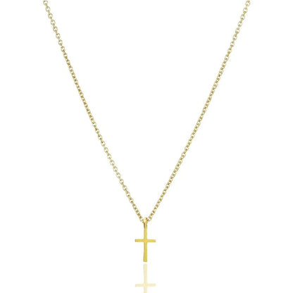 Simple Style Cross Alloy Plating Gold Plated Unisex Pendant Necklace