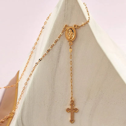 Simple Style Cross Alloy Plating Women's Necklace