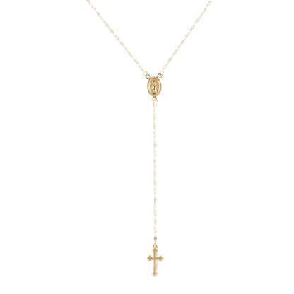 Simple Style Cross Alloy Plating Women's Pendant Necklace