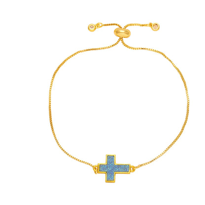 Simple Style Cross Copper Plating 18k Gold Plated Bracelets