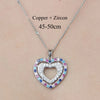 Simple Style Cross Devil'S Eye Flower Copper Plating Inlay Zircon Pendant Necklace