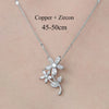 Simple Style Cross Devil'S Eye Flower Copper Plating Inlay Zircon Pendant Necklace